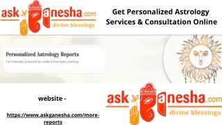 Get Personalized Astrology Services