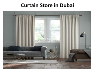 Curtain Store in Dubai