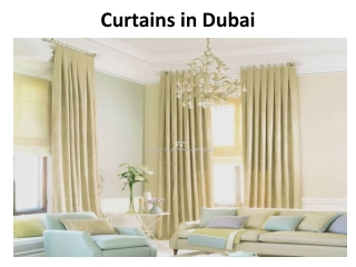 Curtains in Dubai