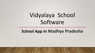 School App In Madhya Pradesha