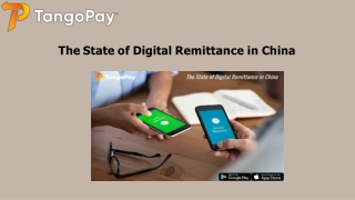 The State of Digital Remittance in China