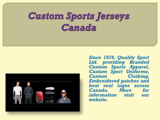 Custom Sports Jerseys Canada