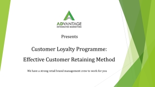 Loyalty programme – is it effective in retaining customers?