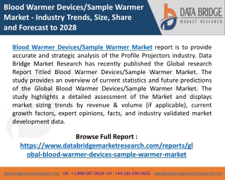 Blood Warmer DevicesSample Warmer Market