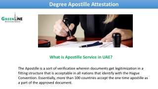 What is Degree Apostille Attestation in UAE?