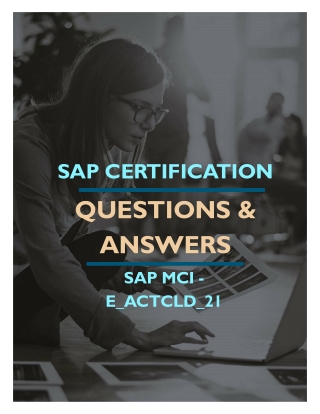 SAP Certification  SAP MCI - E_ACTCLD_21  Syllabus & Questions Answers