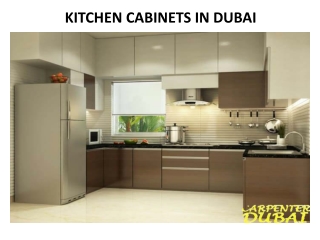 Kitchen Cabinets in Dubai