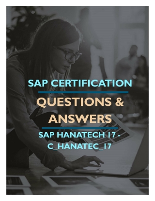 SAP Certification  SAP HANATECH 17 - C_HANATEC_17  Syllabus & Questions Answers