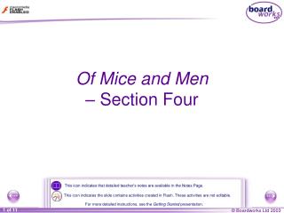 Of Mice and Men – Section Four