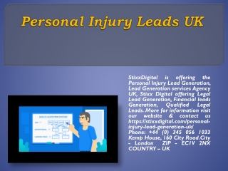 Personal Injury Leads UK