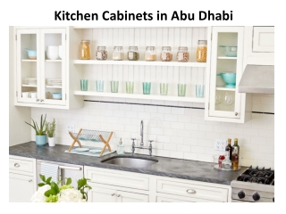 CUSTOM MADE KITCHEN CABINETS ABU DHABI