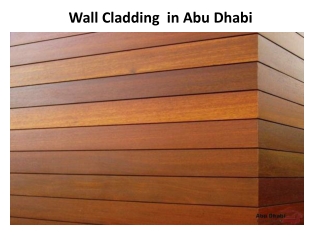Wall Cladding in Dubai
