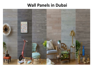 Wall Panels in Abu Dhabi