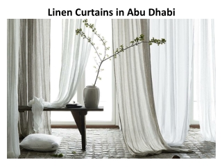 LINEN CURTAINS in Abu Dhabi