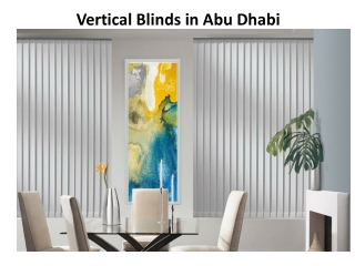 Vertical Blinds in Abu Dhabi