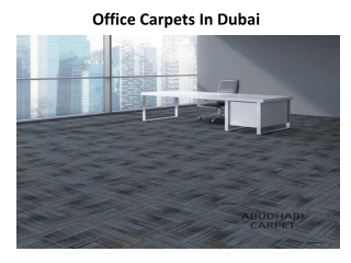 Office Carpets in Abu Dhabi