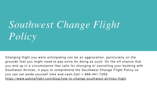 How to change Southwest Airlines Flight