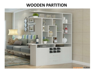 Wooden Partitions
