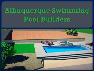 Albuquerque Swimming Pool Builders