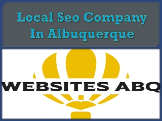 Local Seo Company In Albuquerque