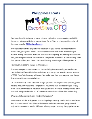 Philippines Escorts