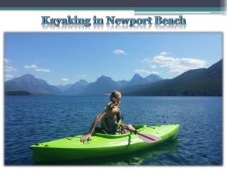 Kayaking in Newport Beach