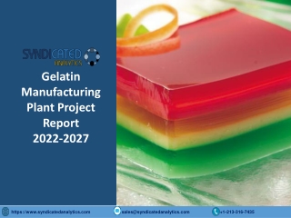 Gelatin Manufacturing Plant Cost and Project Report PDF 2022-2027 | Syndicated