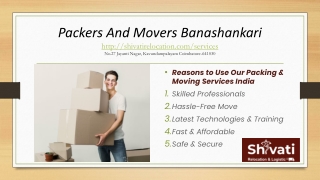 Packers And Movers Banashankari