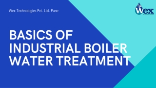 INDUSTRIAL BOILER WATER TREATMENT BASICS