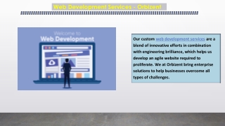Web Development Services - Orbizent