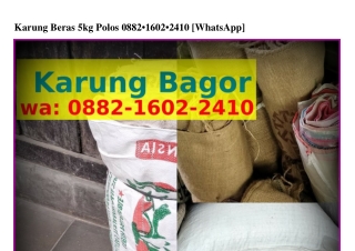 Karung Beras 5kg Polos