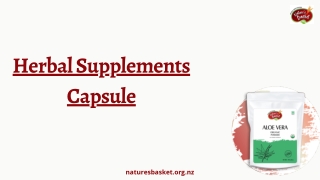 Herbal Supplements Capsule | Nature's Basket