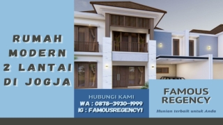 MUDAH DIANGSUR, Hubungi 0878-3930-1999, Perumahan Modern Famous Regency Jogja