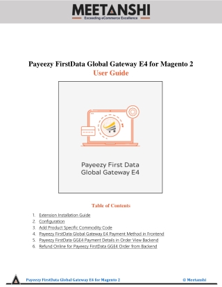 Magento 2 Payeezy First Data Global Gateway E4