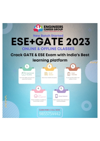 Top GATE Coaching In Chandigarh  Engineers Career Group
