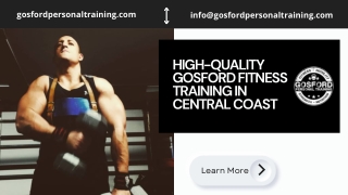 High-Quality Gosford Fitness Training in Central Coast - Gosford Personal Traini