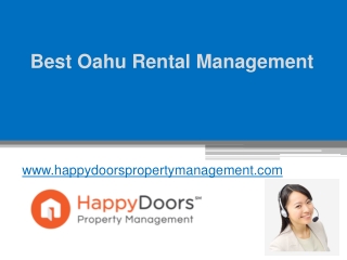 Best Oahu Rental Management - www.happydoorspropertymanagement.com