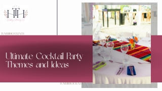 Ultimate Cocktail Party Themes and Ideas