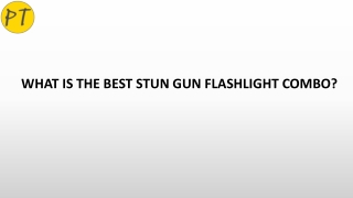 WHAT IS THE BEST STUN GUN FLASHLIGHT COMBO?