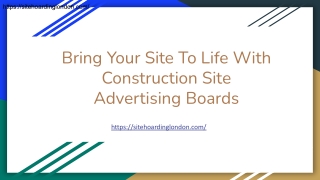 Bring Your Site To Life With Construction Site Advertising Boards