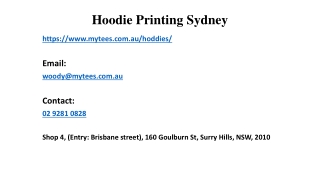 Best Quality Services of Hoodie Printing Sydney to Get the Best Hoodies