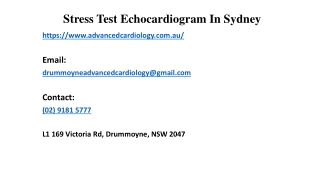 Do You Know From Stress Test Echocardiogram Sydney