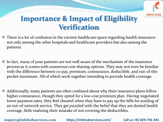 Importance And impact of Elegibility VerificationPDF
