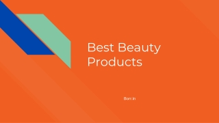 Best Beauty Products