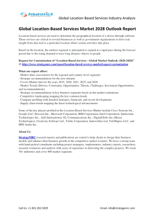 Global Location-Based Services Industry Report Key Players Analysis