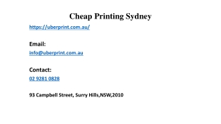 You Should Use cheap printing Sydney | Uber Print