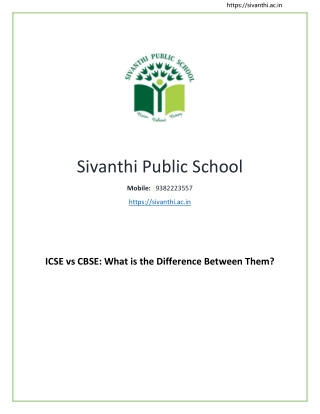 ICSE vs CBSE What is the Difference Between Them