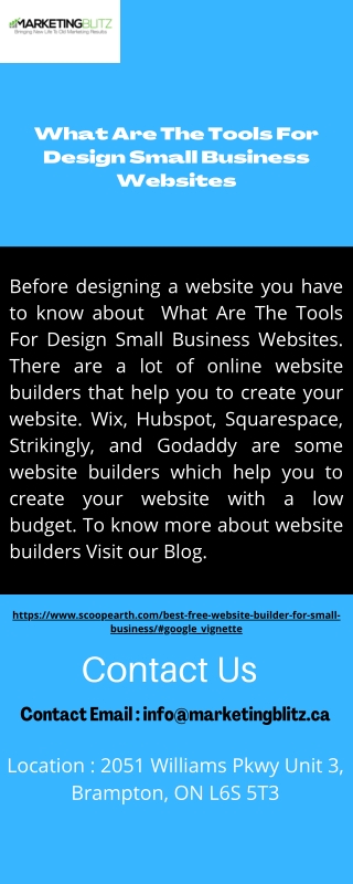 What Are The Tools For Design Small Business Websites