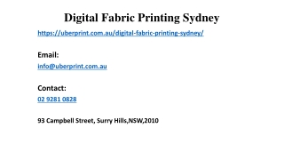 Digital Fabric Printing Sydney Gaining Popularity