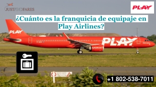Política de equipaje de Play Airlines